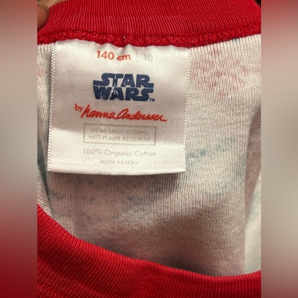 Hanna Andersson Star Wars  Long John Pajamas In Organic Cotton Christmas PJs Set - Picture 7 of 10